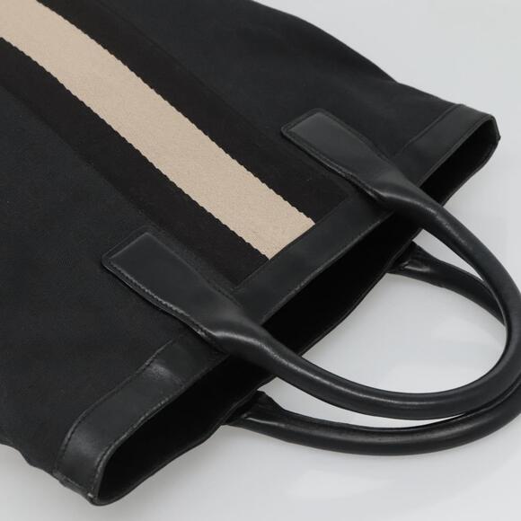 GUCCI GG Canvas Sherry Line Hand Bag Black Silver 002 002 - Picture 6 of 12